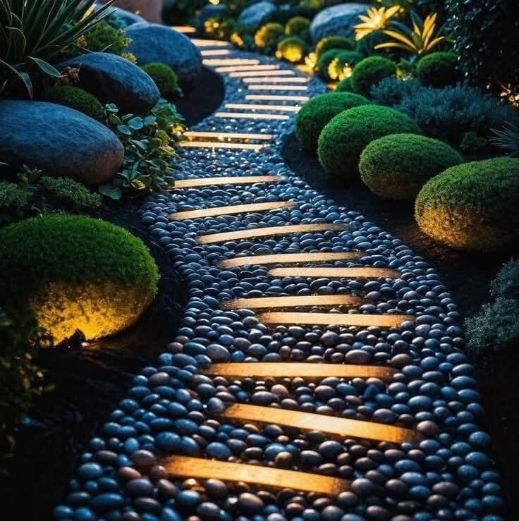 Garden and landscaping ideas, garden pathways, inviting and stylish, trending