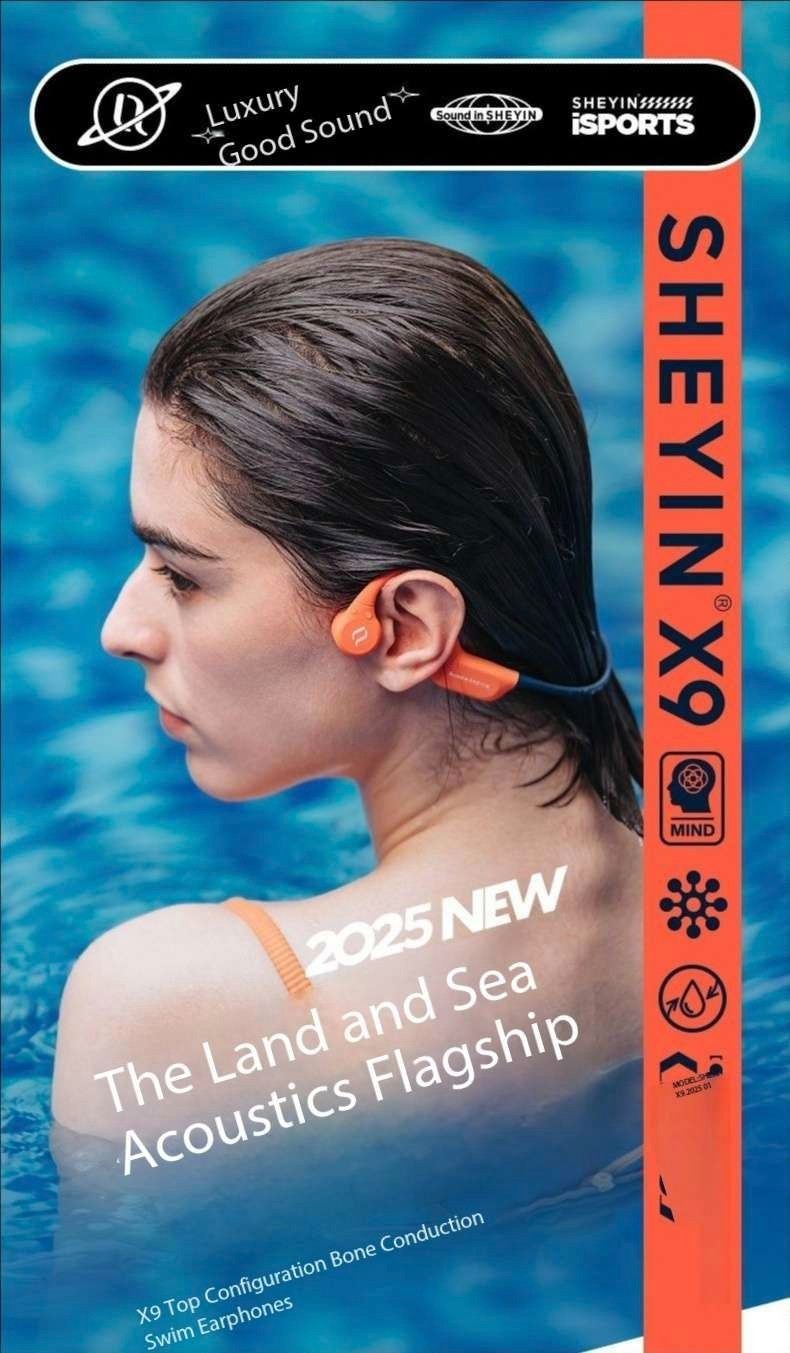 SHEYIN X9 Bone Conduction Bluetooth Headphones with Ultra Long Battery Life