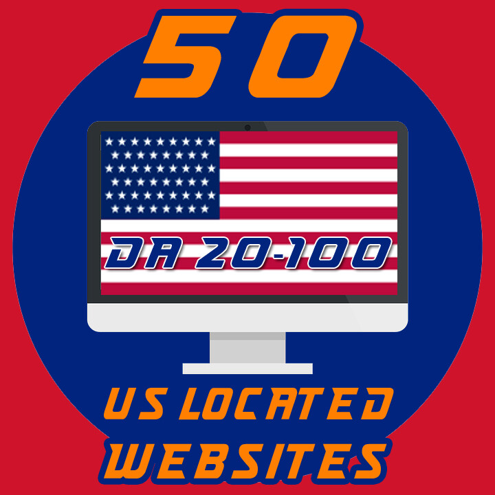 50 USA backlinks high domain authority backlins DA 20-80 – report file incl.