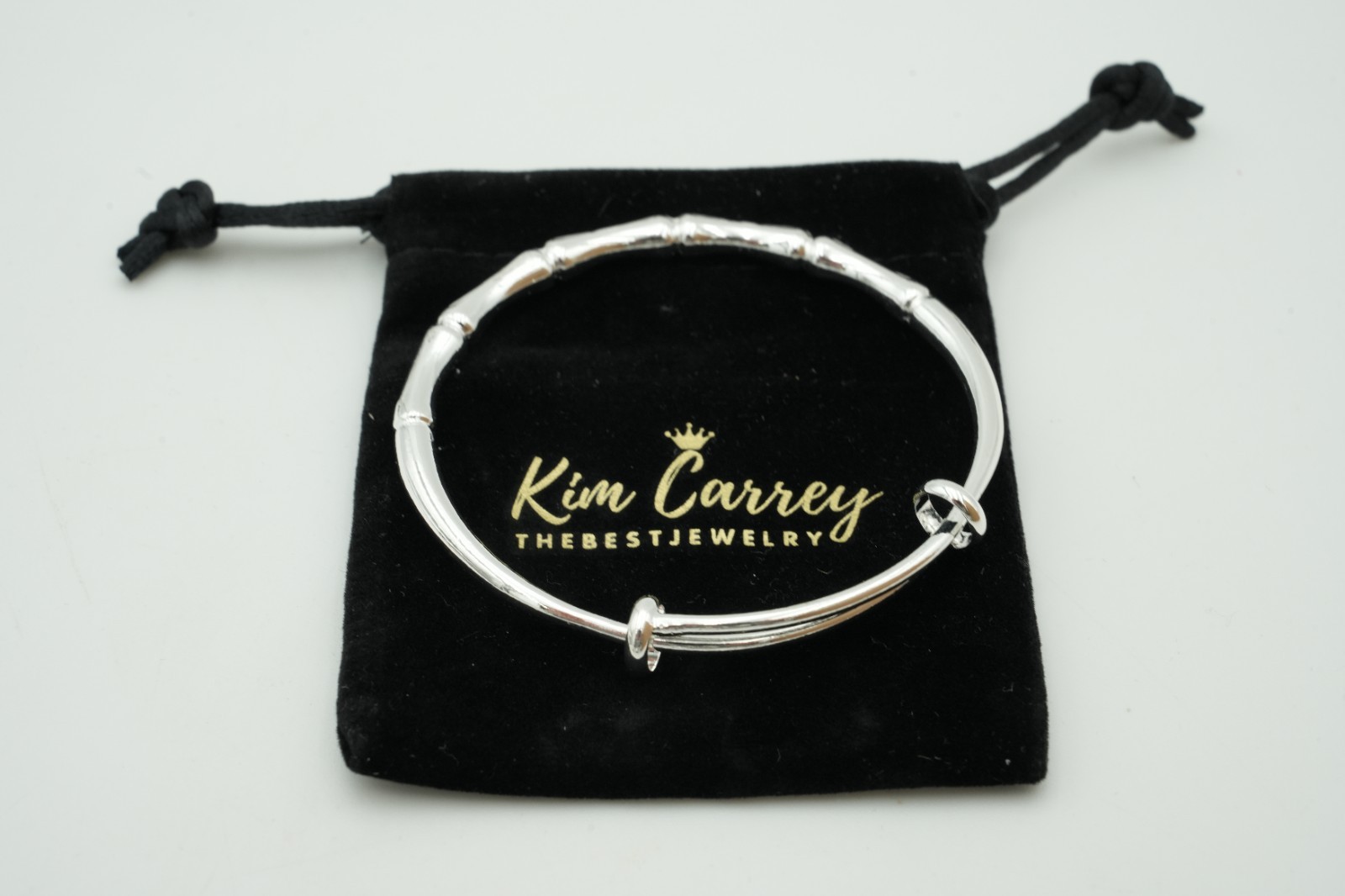S925 Adjustable (6.4-7.8″) Sterling Silver Bangle Bracelet for Women