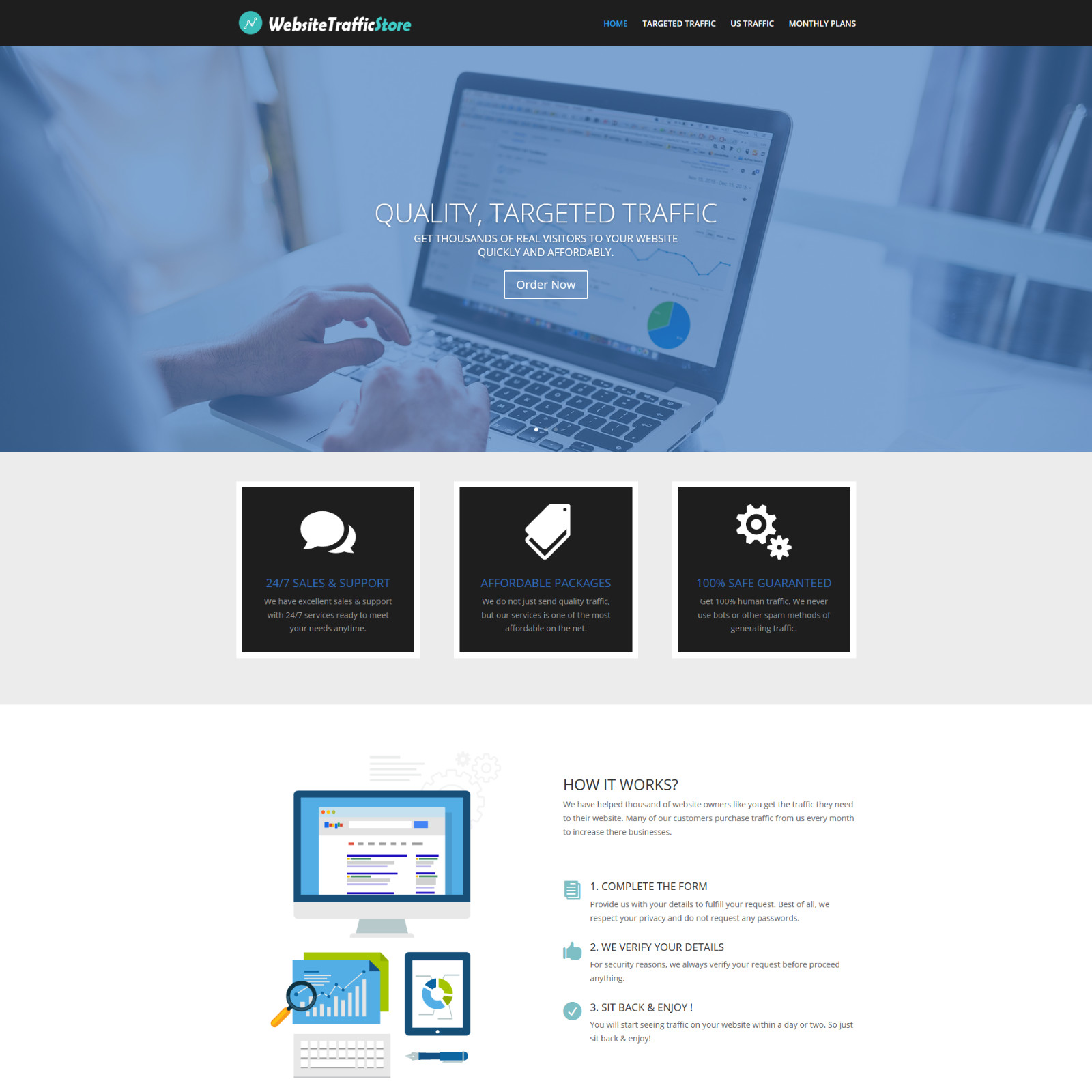 PREMIUM Online Traffic Reseller Business Website