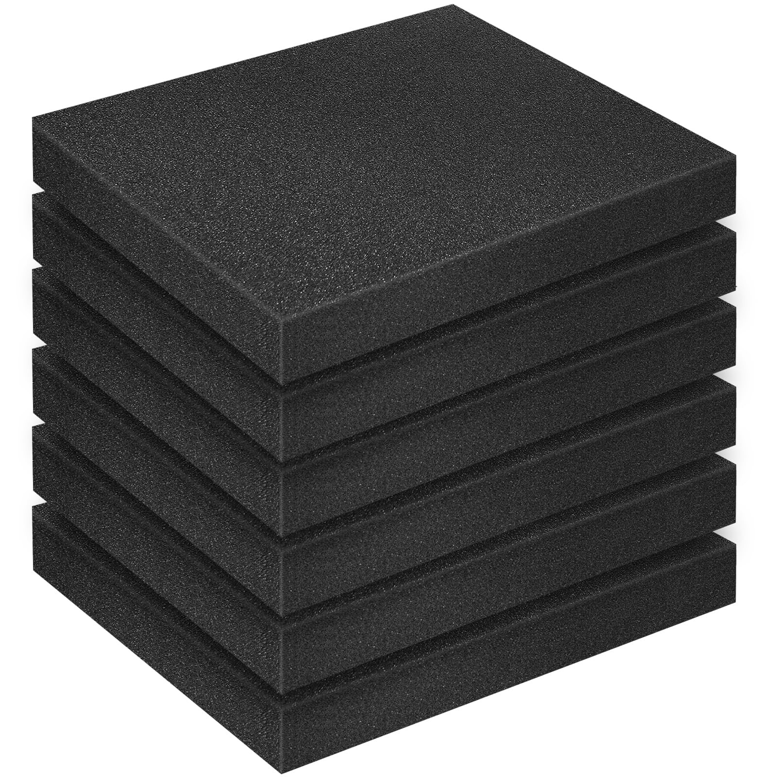 6 Pack Polyurethane Foam Sheets 16x12x2 Inch Cuttable Case Insert Tool Box Liner