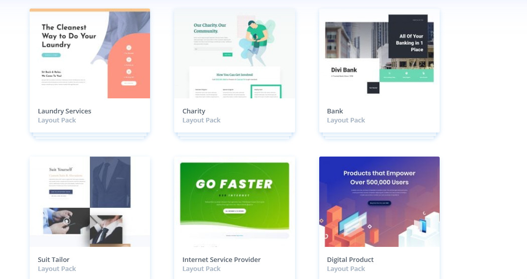 Huge Collection WordPress Divi Templates Themes Layouts Builder Elegant Extra
