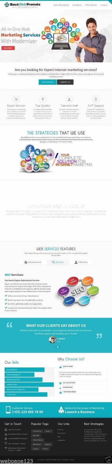 ReadyMade SEO Web Marketing Services Reseller Website – Updated PHP Version