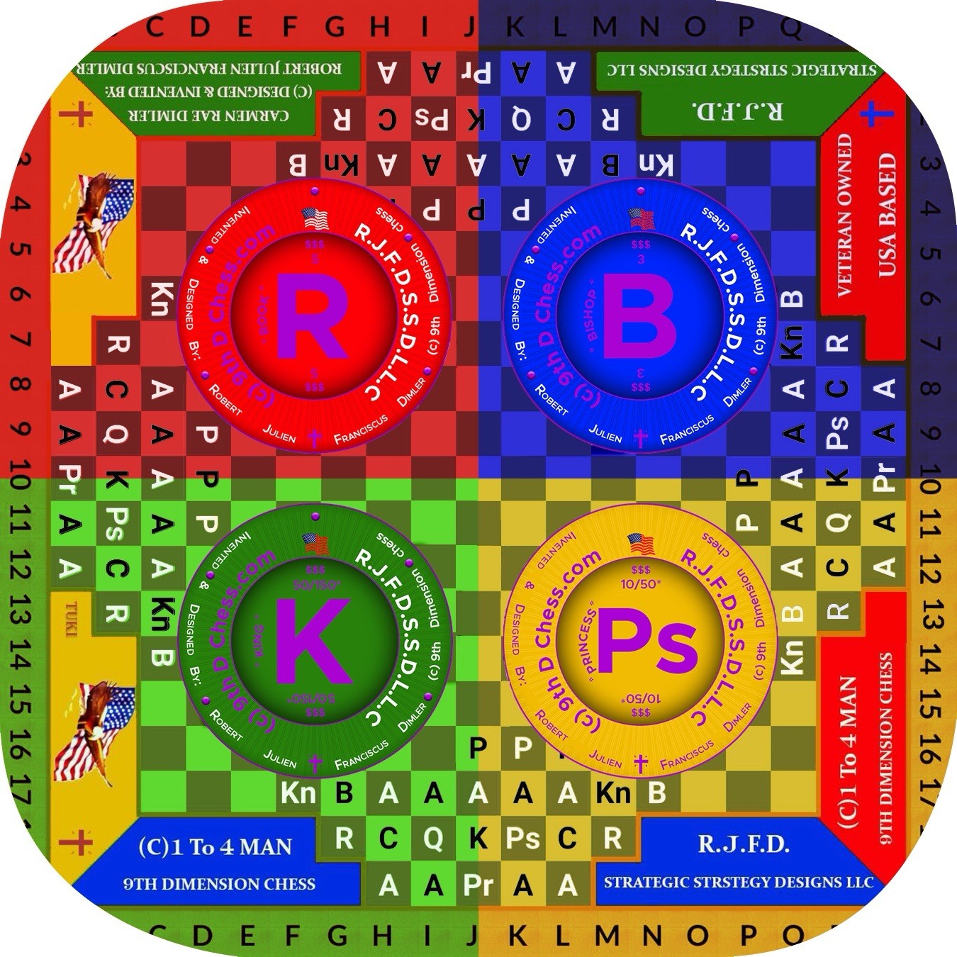 Digital Logo for 9th Dimension Military Chess (C) Copyrights Not included!