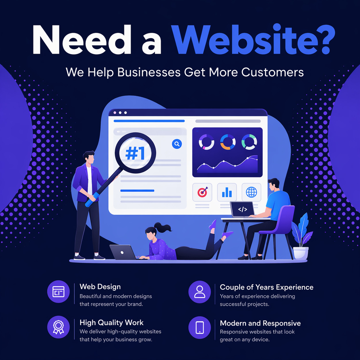 Professional Custom Website Design Modern Responsive SEO WordPress Business Site