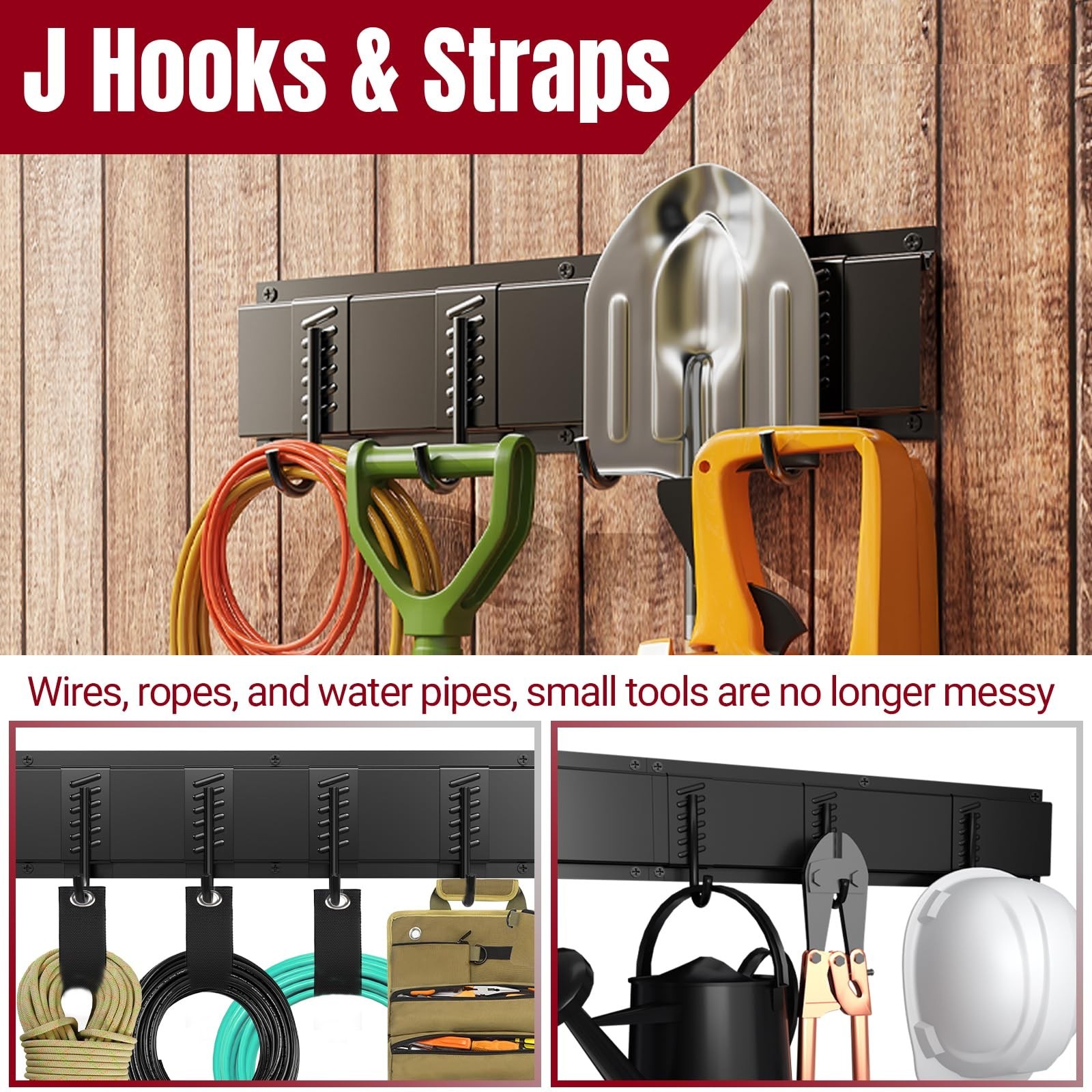 66″ Garage Tool Organizer Wall Mount,20 PCS Wall Mounted Garden Tool Storage …