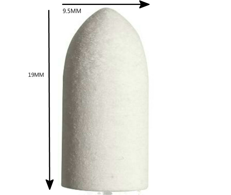 25Pcs Felt Polishing Pad Buff Clean Wheel Point Mandrel for Rotary Tool