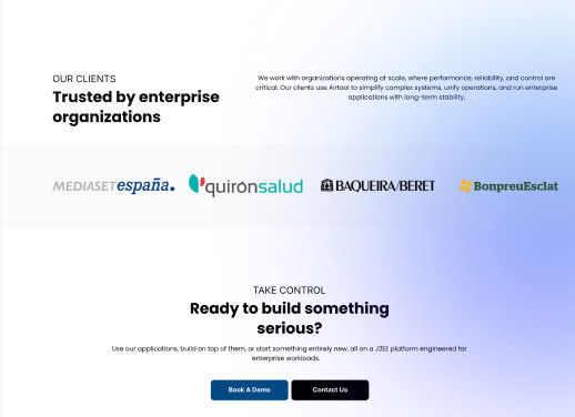 Enterprise Business Website Template | SaaS Landing Page | ERP CRM Platform