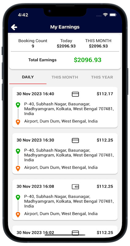 Exicore Taxi Mobile App | React Native Ride Booking Solution | Android & iOS
