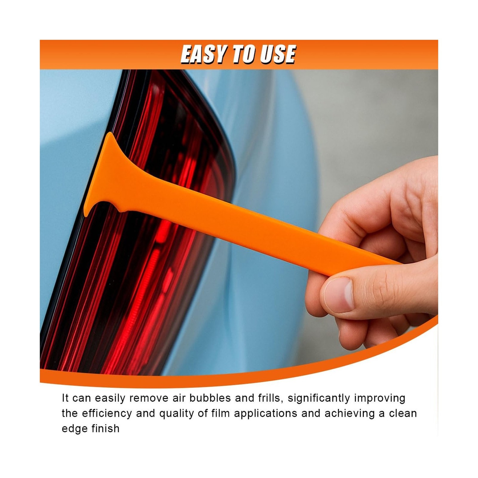 4PCS Car Vinyl Wrap Scraper Tool, Double & Single Axe Micro Vinyl Wrapping Sq…