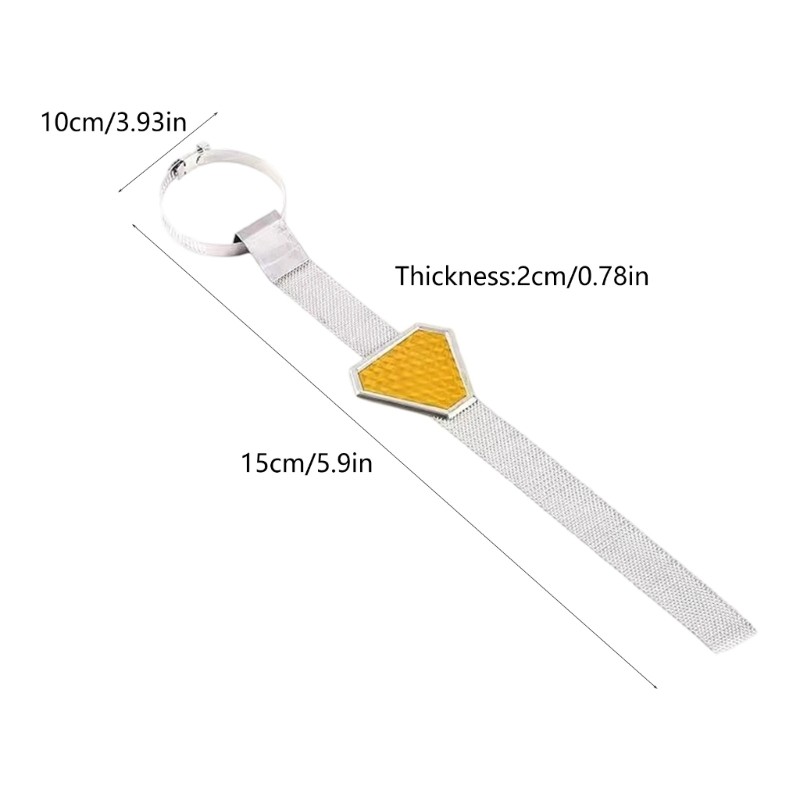 Adjustable Automotive Static Discharge Tool Metal Chain with Reflective Design