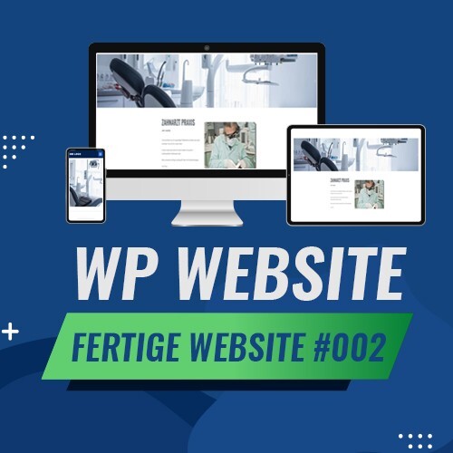 WordPress-fertige Website – Homepage Website | Arzt | Praxis | Template #002
