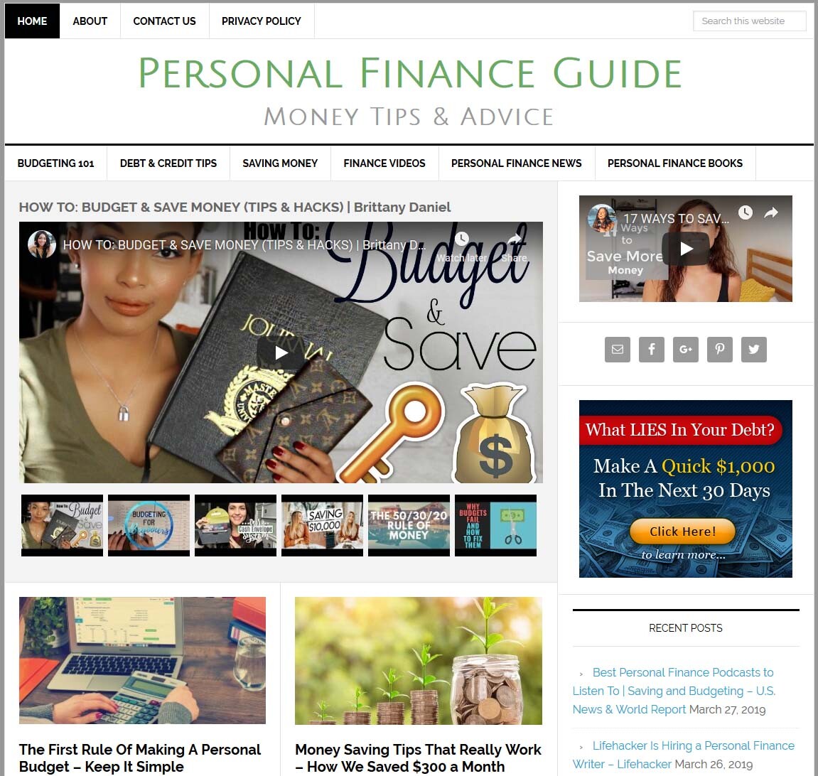 * PERSONAL FINANCE * turnkey affiliate website business for sale w/ AUTO CONTENT