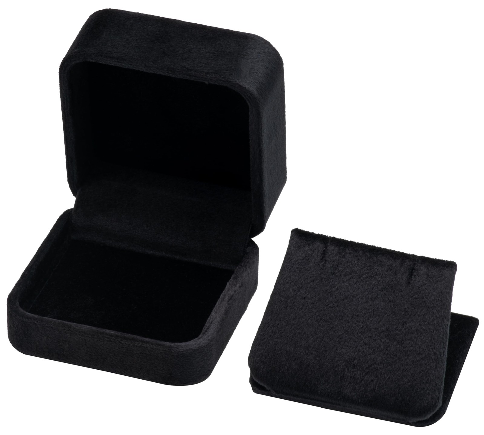 Velvet Earring Gift Boxes Jewelry Box (Black) Black