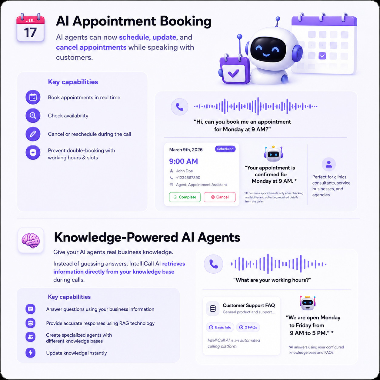 AI calling Agent SaaS Platform | Lead Automation & Appointment Booking System