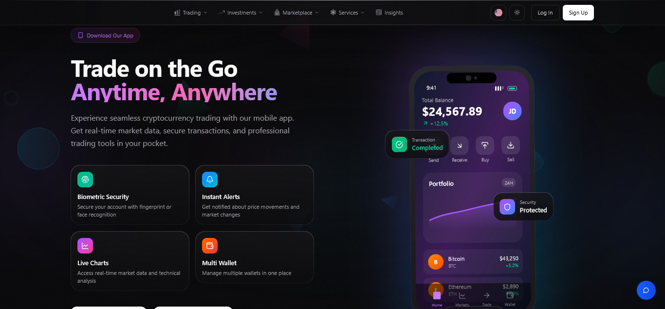 Cryptora – Crypto Trading & Exchange Platform | Spot, Copy, P2P, Binary, Wallets
