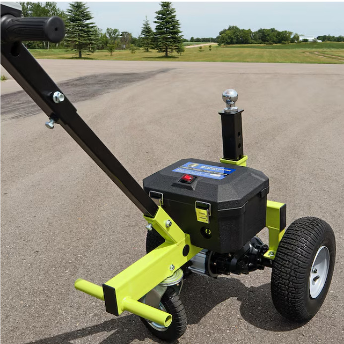 Tow Tuff TMD-35ETD8 Adjustable 3500 Lbs Capacity Electric Trailer Dolly Green