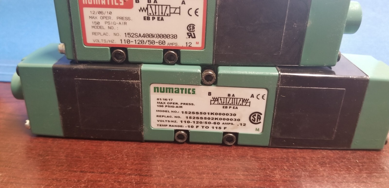 NUMATICS VALVES USED AND NEW