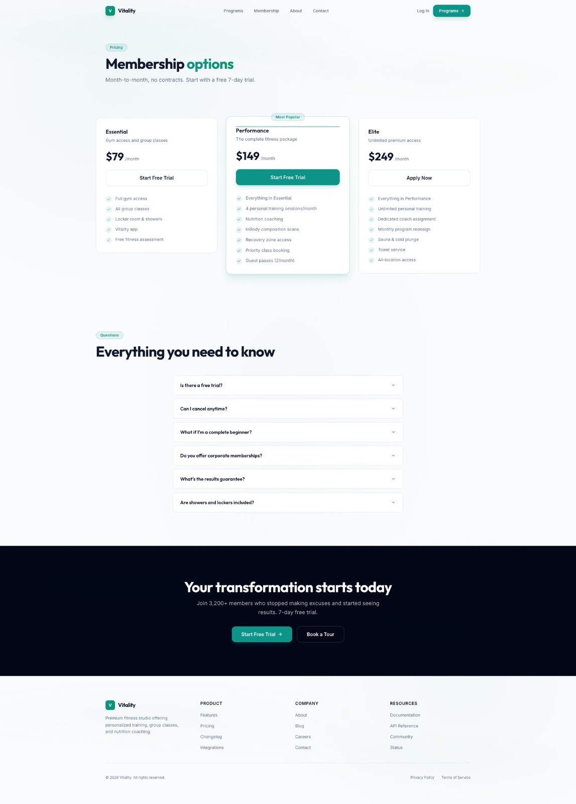Premium Custom Website Design & Development – SEO Fitness service Website
