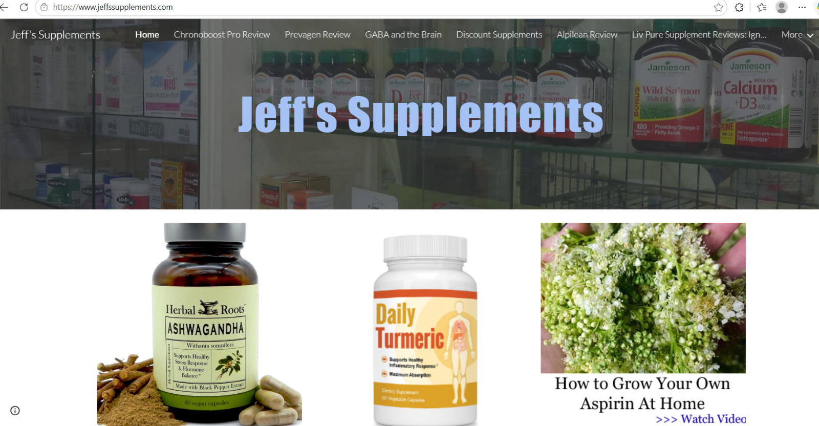 Website for Sale-Supplement Niche Ranking for Many Keywords-Big Potential