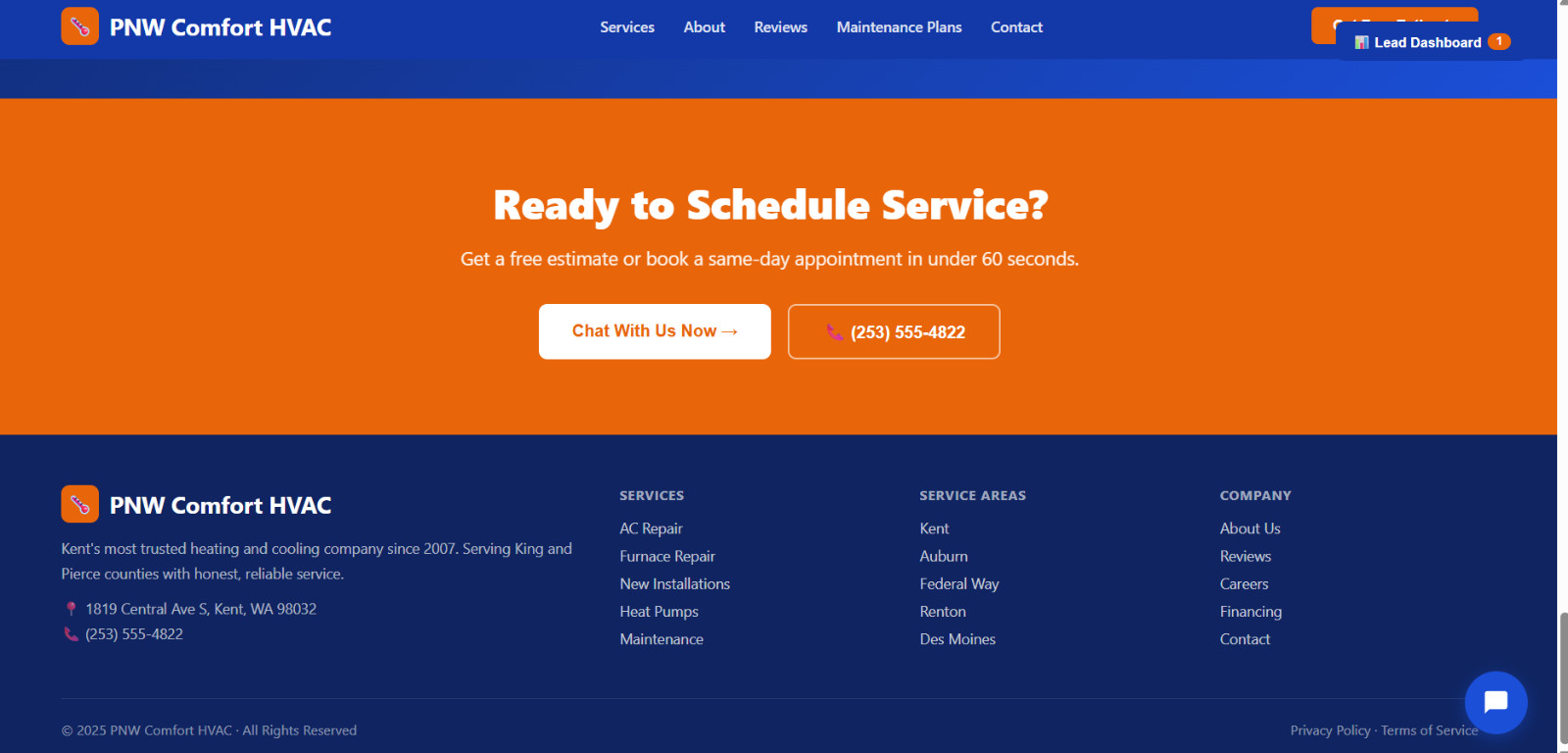 Custom WordPress Website Design for Construction Company | Pro Contractor Site