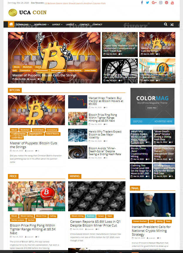 Earn $2000-3000 Per Month with 100% Automated Crypto & Bit coins live news site