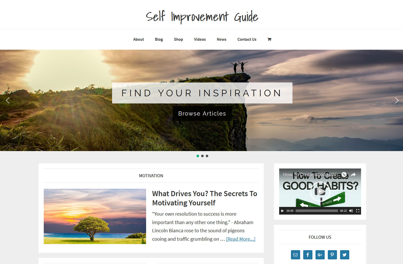 * SELF IMPROVEMENT * blog store premade website business for sale AUTO CONTENT!