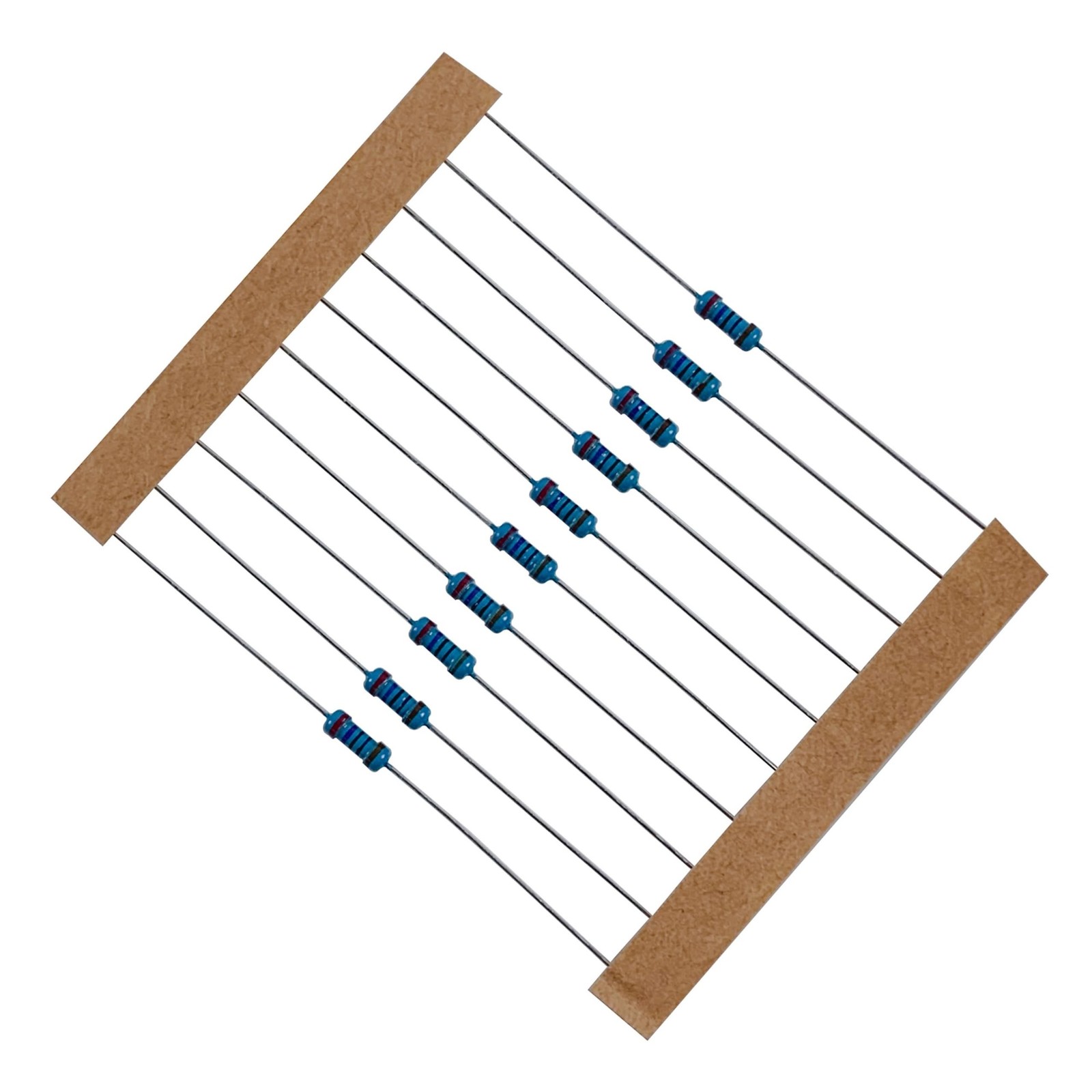150 Values 1500 Pieces Metal Film Resistor Kit, 0 Ohm-10M Ohm, 1/4W 1% RoHS C…