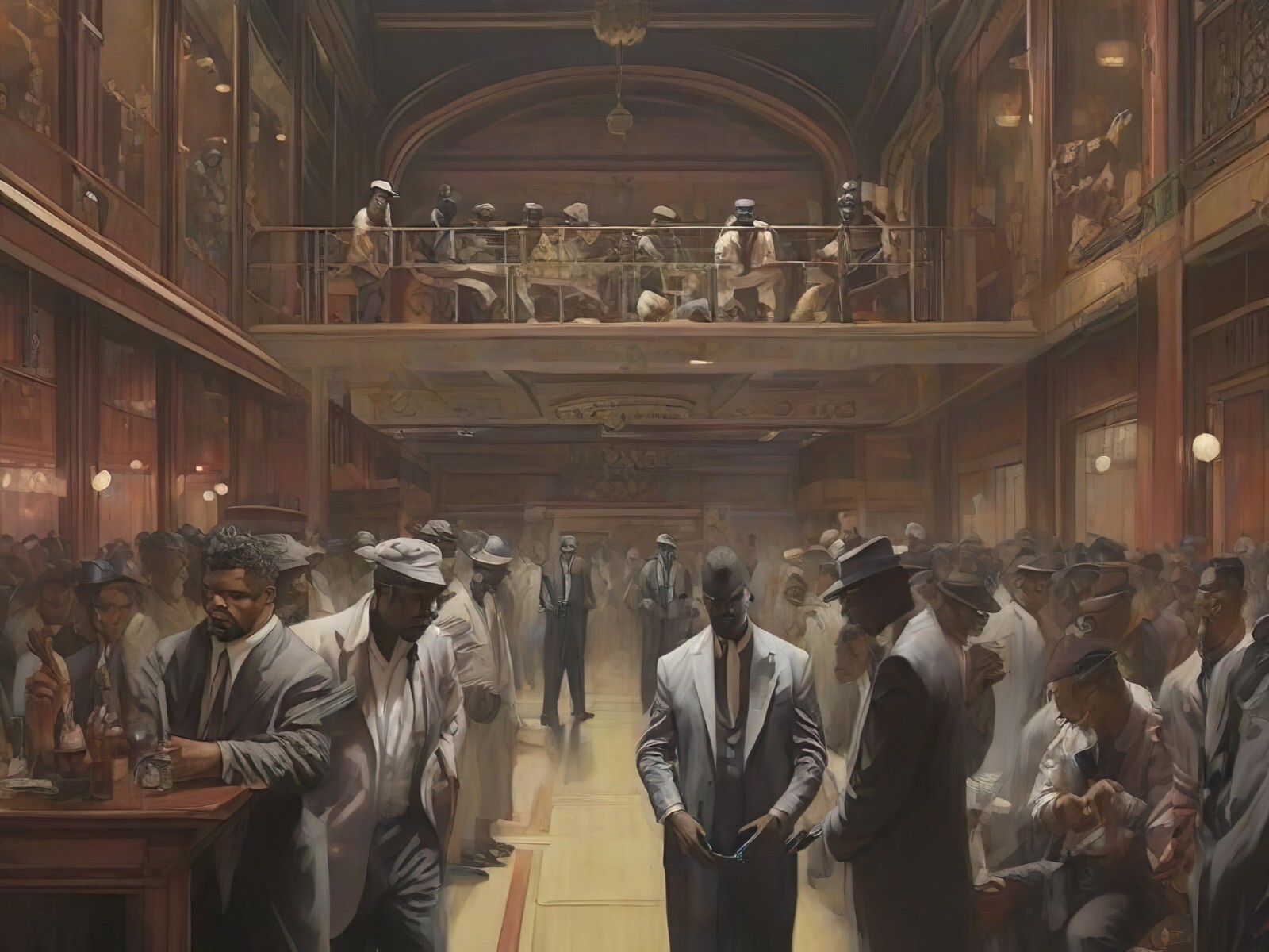 Night in Harlem (AI Art Digital Download)