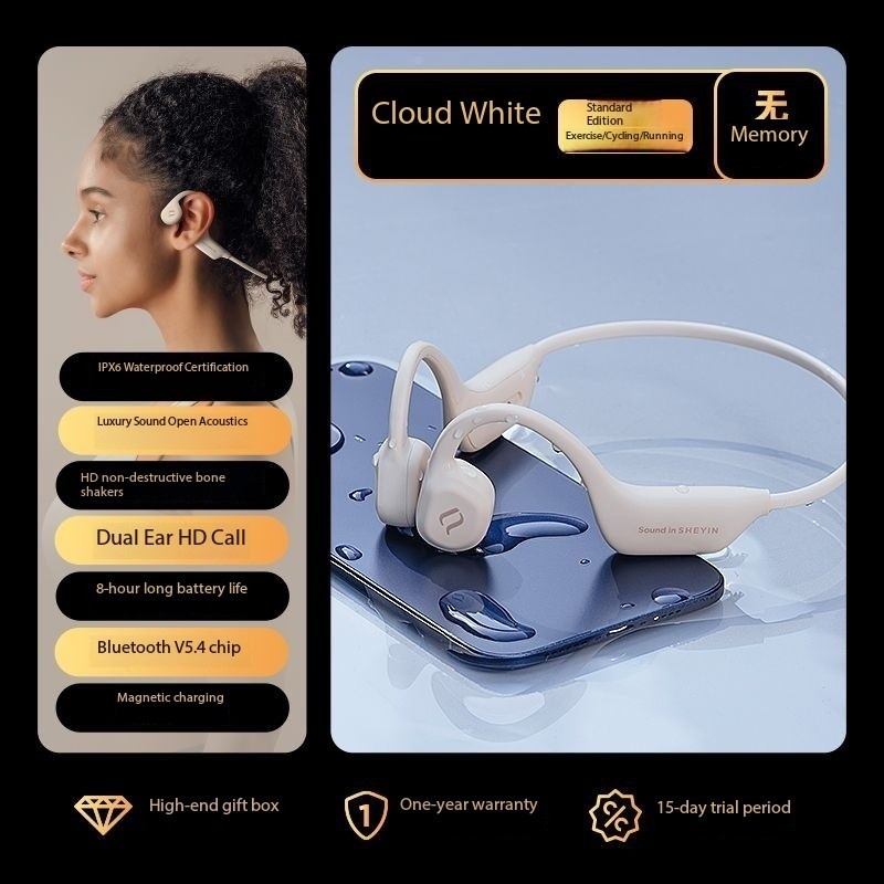SHEYIN X13 bone conduction Bluetooth headphones, waterproof and sweatproof