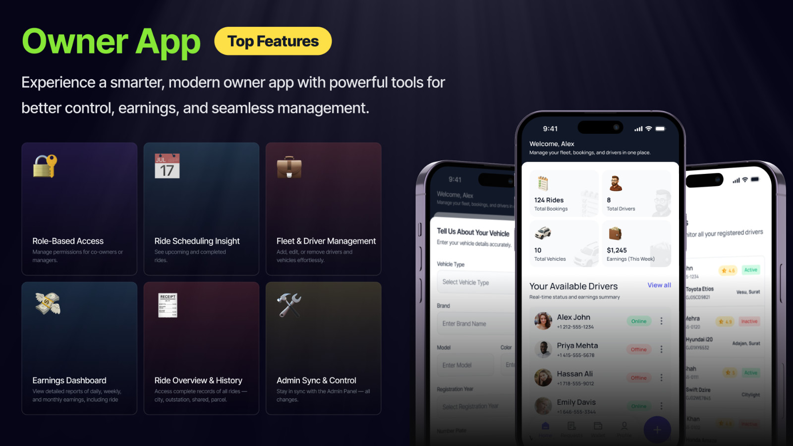 QuickRide Taxi Booking Flutter App with Bidding | Android & iOS + Admin Panel