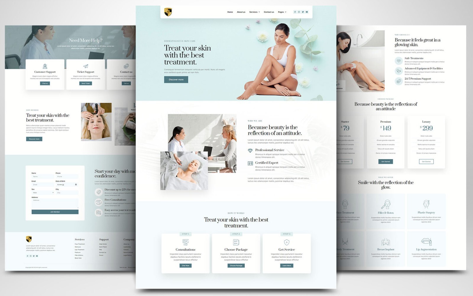 CUSTOM PROFESSIONAL WEBSITE FOR BEAUTY COSMETICS WELLNESS BRANDS WORDPRESS