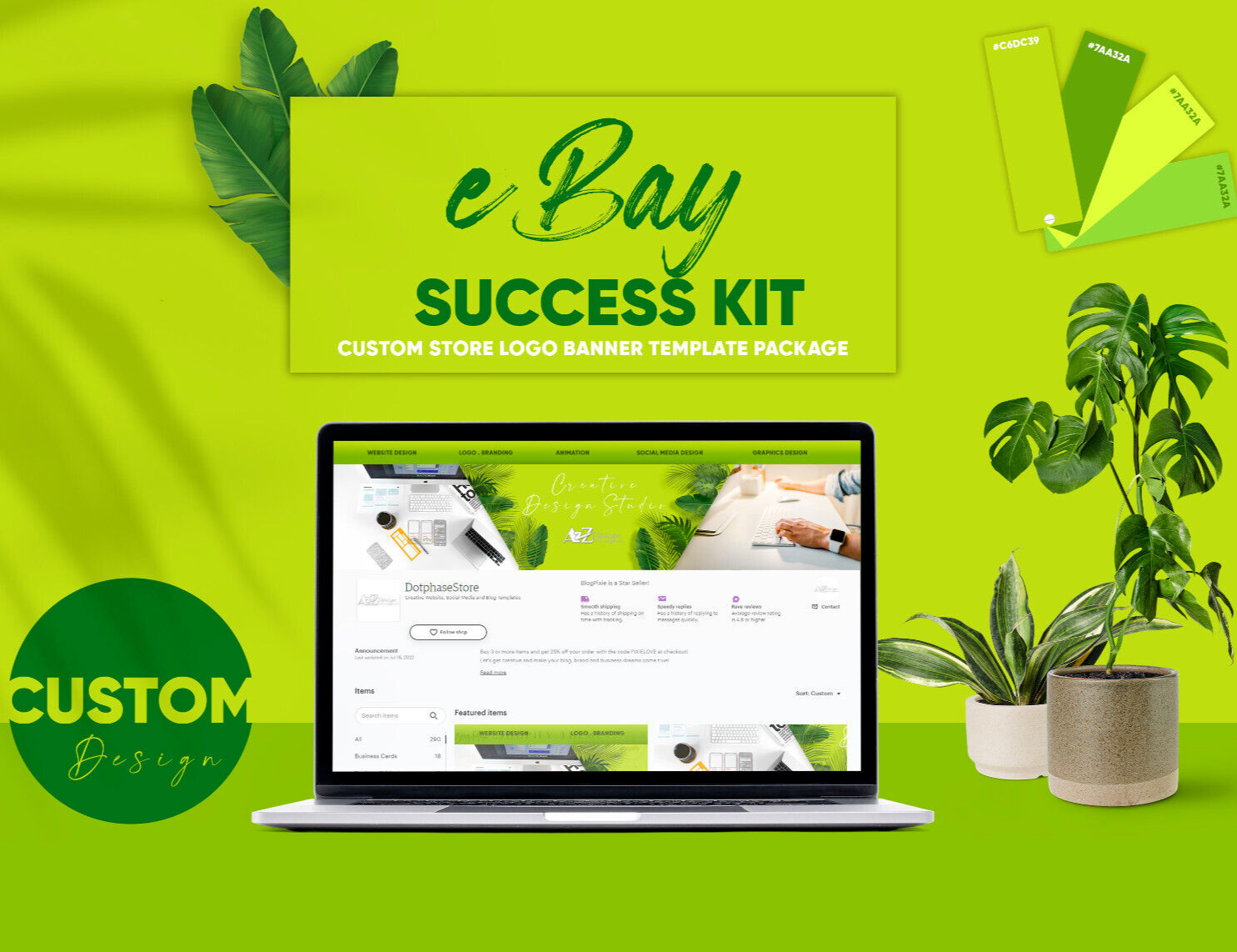 2022 eBay Store banner and logo Design, choice of + Listing Template Design