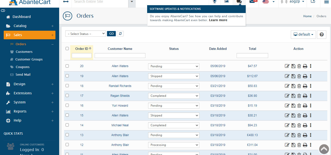 Web Based E-Commerce Software Installation and Support