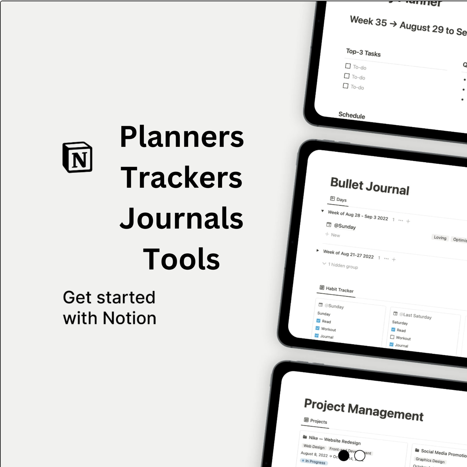 120 Notion Templates Bundle | PLR & MRR Rights | Editable Digital Planners