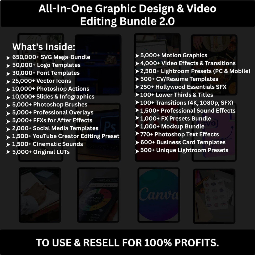100M+ Digital Products Bundle: Planners, Ebooks, Reels & More for Resale 🎉
