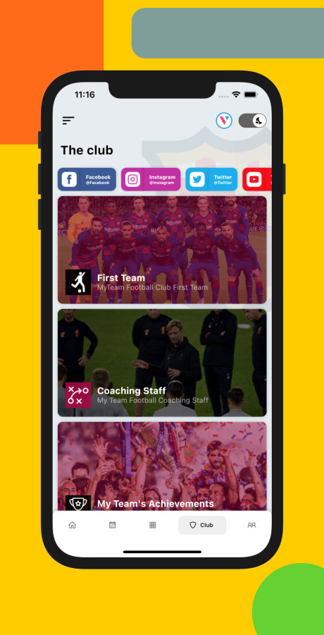 TeamNation – Soccer, Football, Cricket Sports Flutter App | Android + iOS | PHP