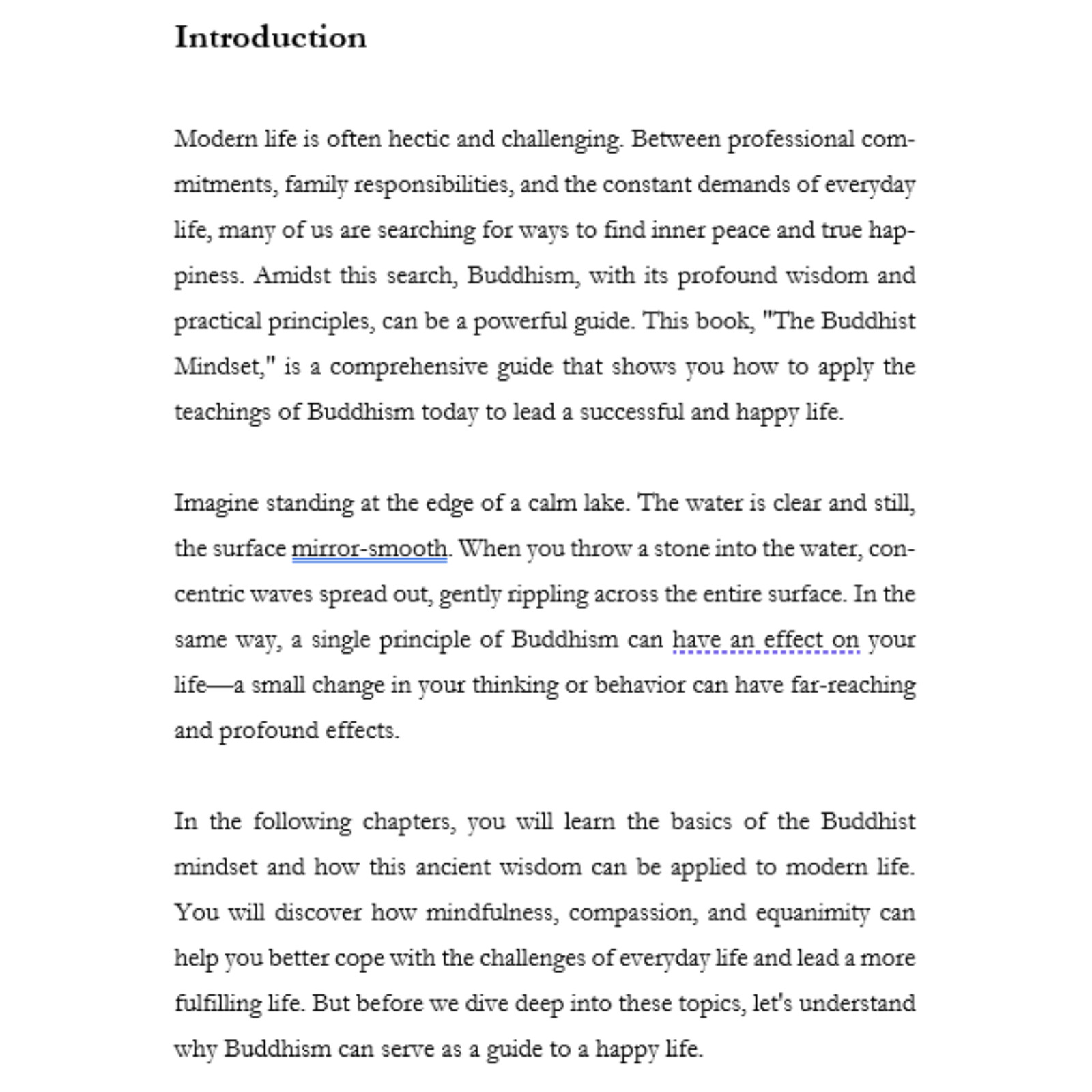 The Buddhist Mindset 20k words Exclusive PLR e-book – sold only once