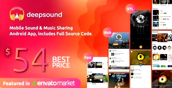 DeepSound Android v1.8 – Mobile Sound & Music Sharing Platform Mobile Android Ap