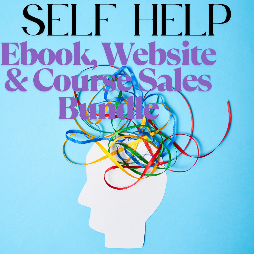 Self Help eBooks , Guides, Website Pages & Courses Bundle w/MRR License