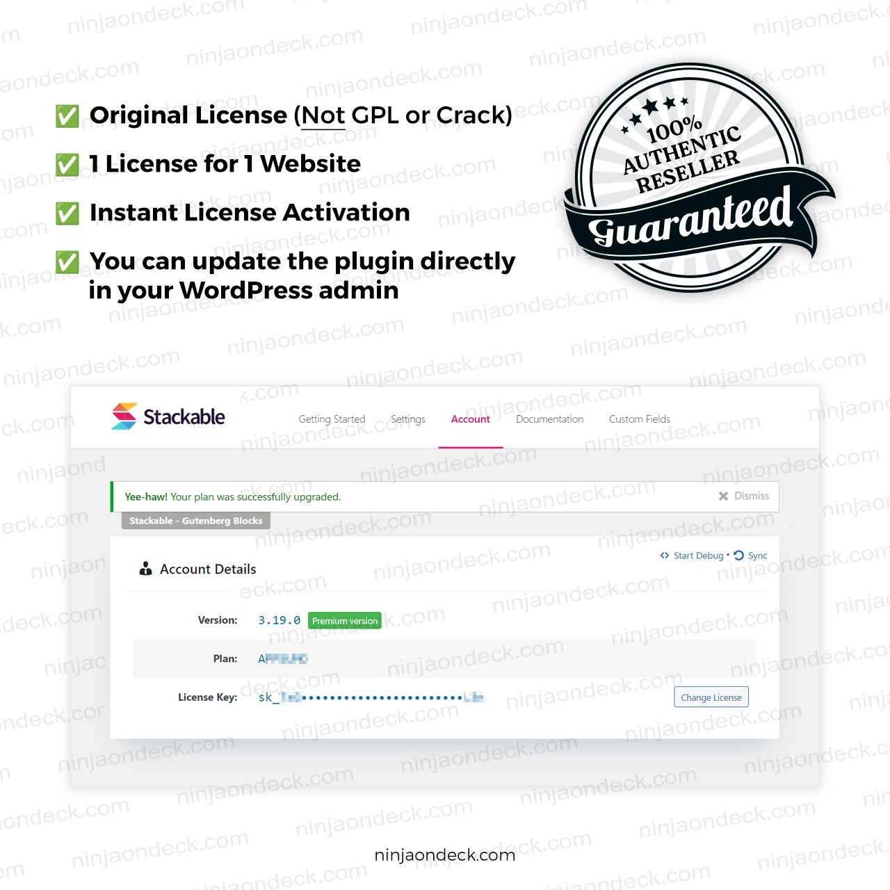 🥷 Stackable Pro Official License ‒ Lifetime / 1-Year