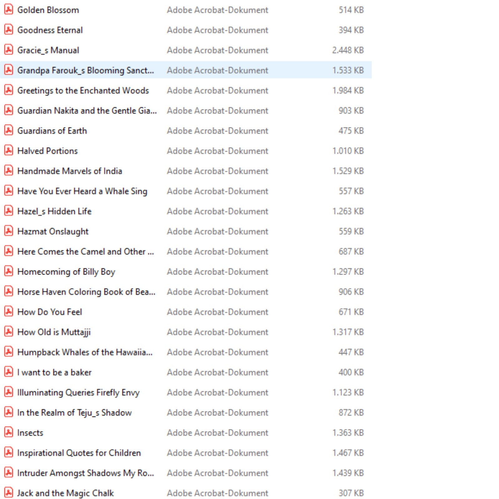 500 e-books for children in English with PLR license