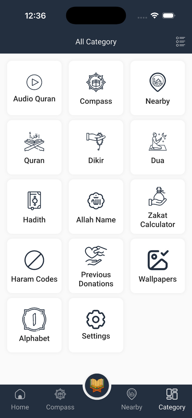 Zain Islamic Flutter App | Android & iOS App | Quran, Prayer Time, Qibla & Zakat