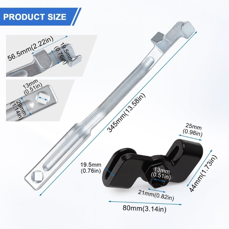 Torque Amplifiers Wrench Extension Adaptor Aluminum for Automotive Repair Tasks