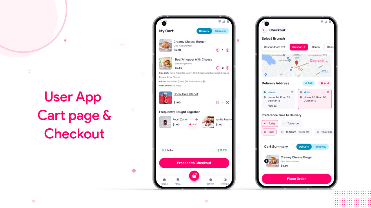 FoodCrown Flutter Food Delivery & Restaurant POS System | Android, iOS | Laravel