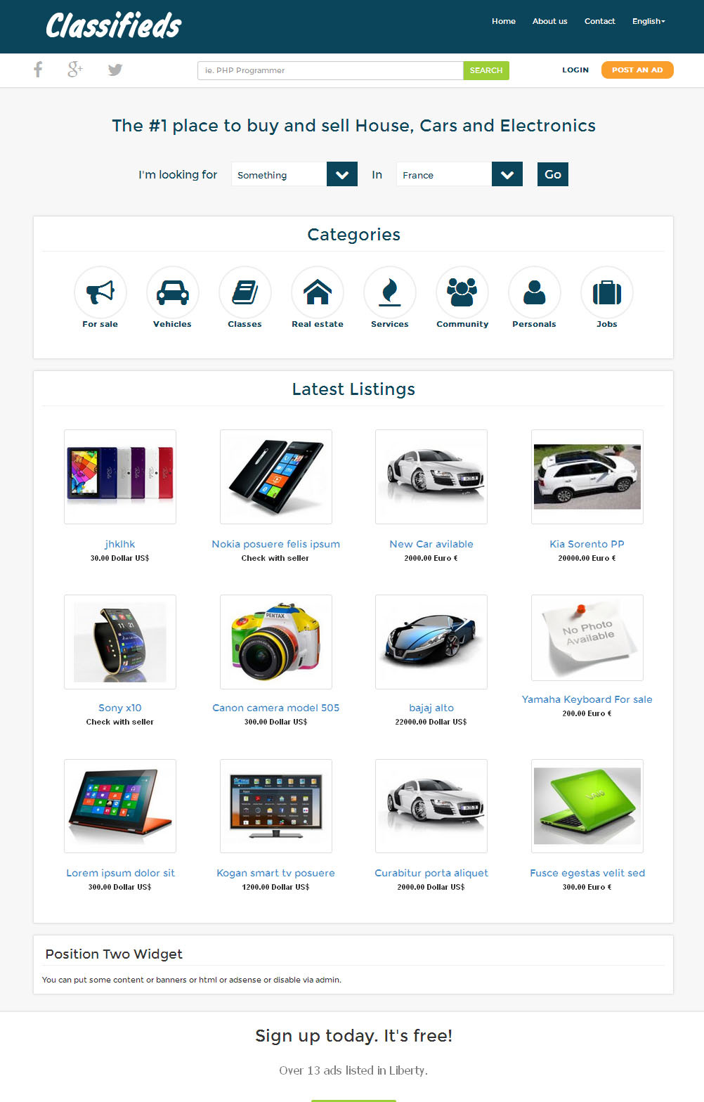 Premium Local Classified Ads Website with Advanced Search Filters