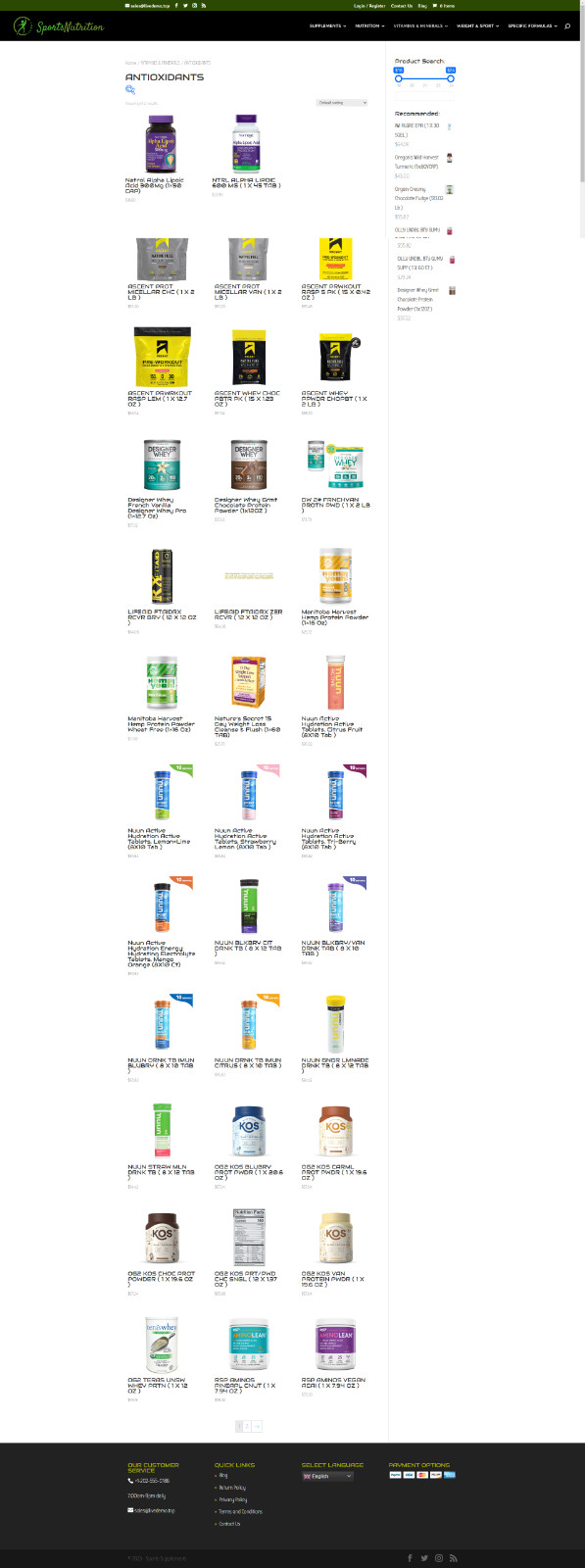 Sport Supplements Dropshipping Store | Turnkey Dropship Business Website