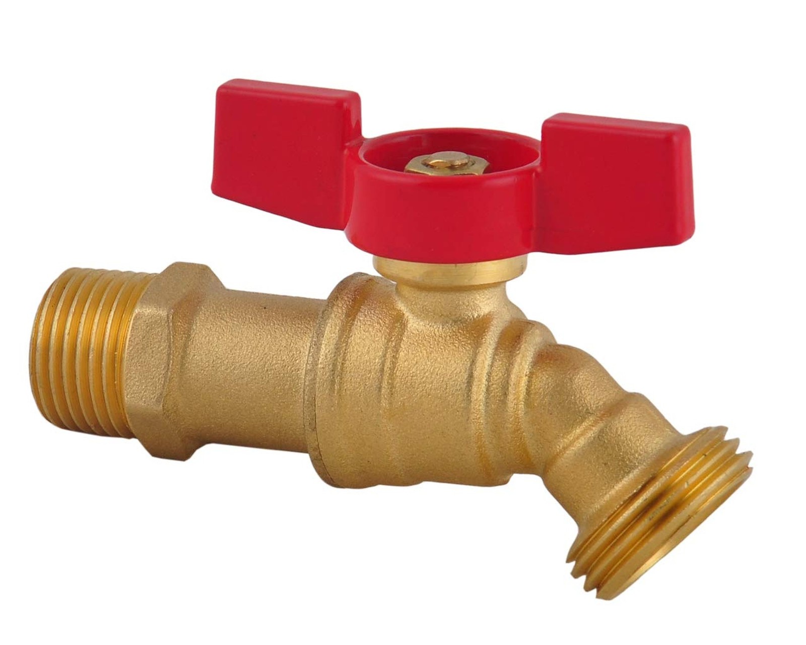 LD Valve- Male Hose Bibb 1/2″ MIP X 3/4″ MHT For Garden Watering,1/4 Turn Shu…