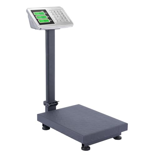 TUFFIOM 220lb Digital Platform Scale Heavy Duty Folding Floor Postal Shipping